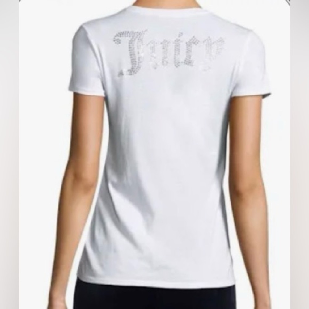 Juicy Couture White Tee with Sparkling Logo